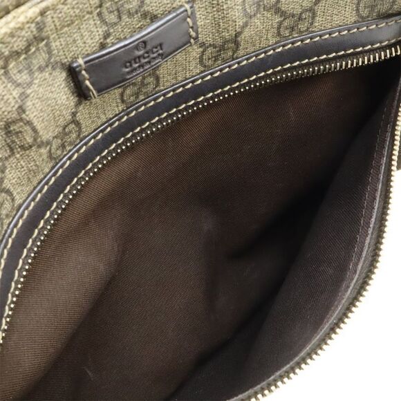 Gucci GG Supreme GG Plus Shoulder Bag Crossbody Depth None Khaki Beige Dark - Picture 8 of 9